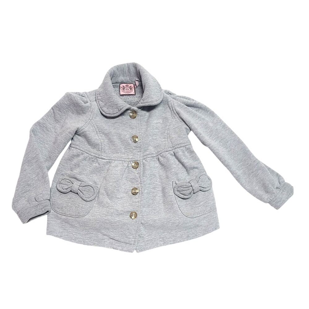 Juicy Couture gray cotton jacket girl's size small
